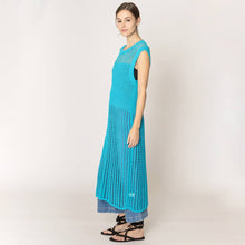 Load image into Gallery viewer, Chest Blocked Crochet Long Dress