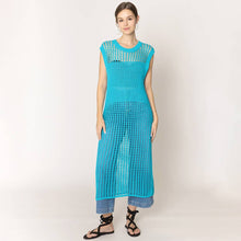 Load image into Gallery viewer, Chest Blocked Crochet Long Dress