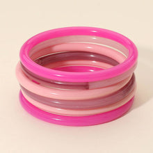 Load image into Gallery viewer, 6PCS - Stackable Resin Bangle Multi Layered Bracelets