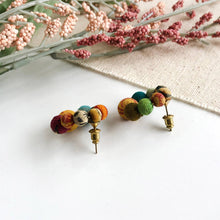Load image into Gallery viewer, Kantha Hoop Posts