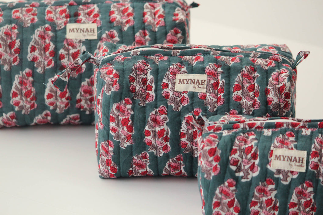 Emerald Motif Cosmetic Bag