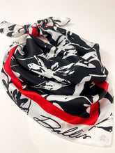 Load image into Gallery viewer, Red + Black Gameday Scarf