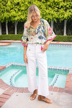 Load image into Gallery viewer, Floral Fringe Sleeve Top