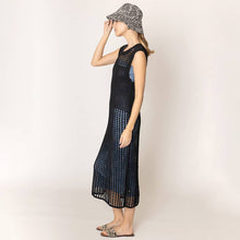 Load image into Gallery viewer, Chest Blocked Crochet Long Dress