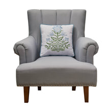 Load image into Gallery viewer, Mughal Flower Embroidered Pillow