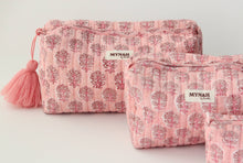 Load image into Gallery viewer, Blush Pink Quilted Cosmetic