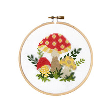 Load image into Gallery viewer, Mushroom Cross Stitch Kit
