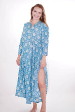 Load image into Gallery viewer, Calypso Blue Flower Dress