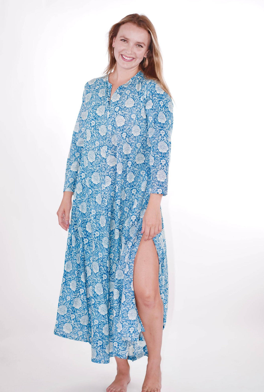 Calypso Blue Flower Dress