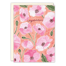 Load image into Gallery viewer, Watercolor Floral Congrats Card