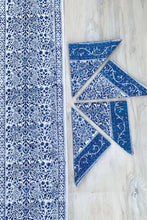 Load image into Gallery viewer, Blue Vine Table Runner