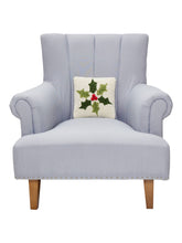 Load image into Gallery viewer, Holly Snowflake w/Poms Hook Pillow