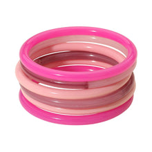 Load image into Gallery viewer, 6PCS - Stackable Resin Bangle Multi Layered Bracelets