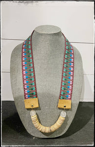 Colorful Fabric Strap Necklace