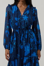 Load image into Gallery viewer, Bluford Floral Kristen Tiered Midi Dress