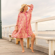 Load image into Gallery viewer, Tropical Paradise Collared Dress