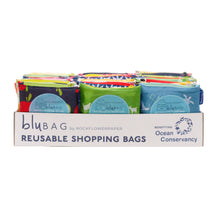 Load image into Gallery viewer, KITTY CATS YELLOW blu Bag Reusable Shopper Tote