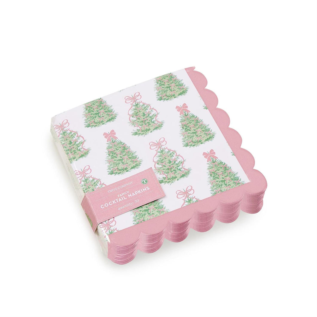 Pink Trees Cocktail Napkins