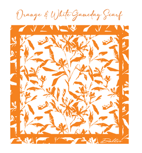 Orange + White Gameday Scarf