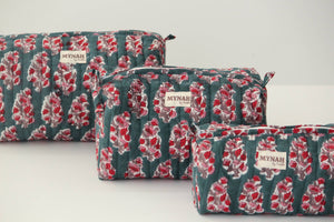 Emerald Motif Cosmetic Bag