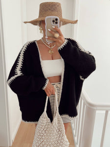 Slouchy Loose Knit Cardigan