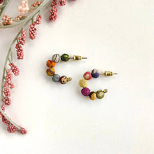 Load image into Gallery viewer, Kantha Tiny Hoops