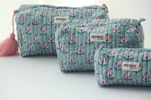 Eucalyptus Floral Cosmetic Bag