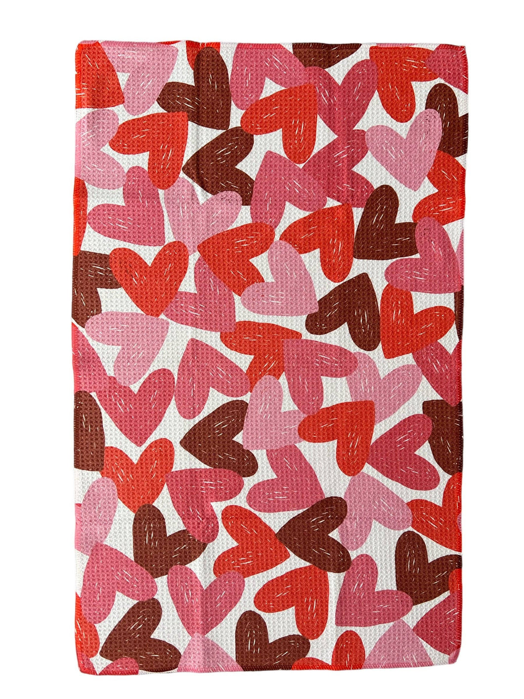 Hearts Hearts Hearts Tea Towel