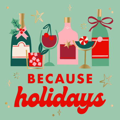 Because Holidays Paper Cocktail Napkins