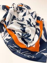Load image into Gallery viewer, Navy + Orange Gameday Scarf