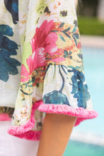 Load image into Gallery viewer, Floral Fringe Sleeve Top