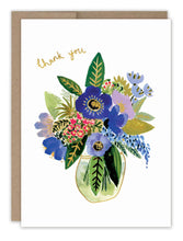 Load image into Gallery viewer, Vase Of Flowers Thank You Card