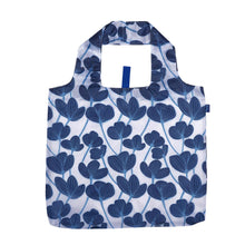 Load image into Gallery viewer, MODERN POPPY blu Bag Reusable Shopper Tote
