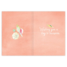 Load image into Gallery viewer, Seashell Treasures Birthday Card