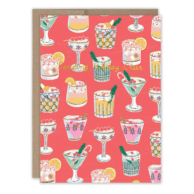 Festive Cocktails Holiday Card