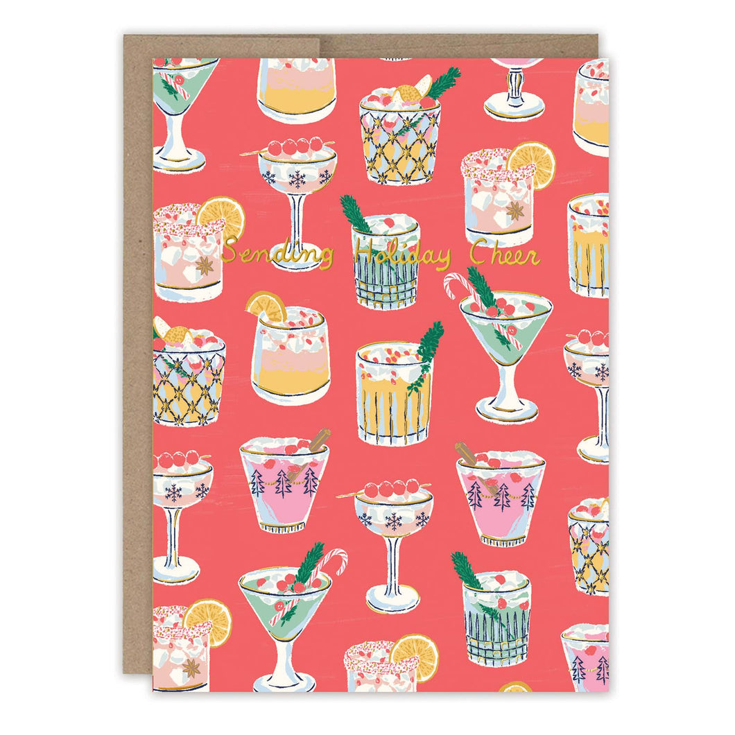 Festive Cocktails Holiday Card