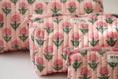 Blush Marigold Cosmetic Bag