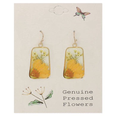 Dried Sunflower Earrings