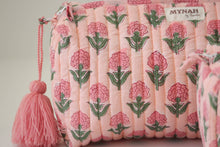 Load image into Gallery viewer, Blush Marigold Cosmetic Bag