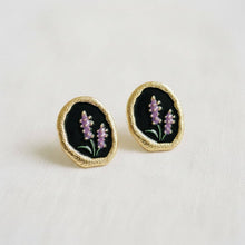 Load image into Gallery viewer, Lavender Drop Stud Earrings
