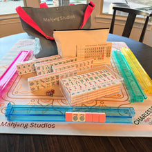 Load image into Gallery viewer, Mahjong Studios – Rose Dragon American Mahjong Bundle Tile Set (166 Tiles) Green