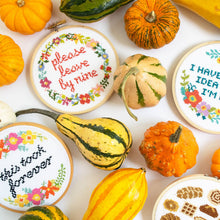 Load image into Gallery viewer, Please Leave By Nine Cross Stitch Kit