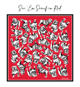 Red Sic 'Em Gameday Scarf