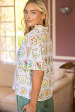 Load image into Gallery viewer, Floral Embroidered V-Neck Top