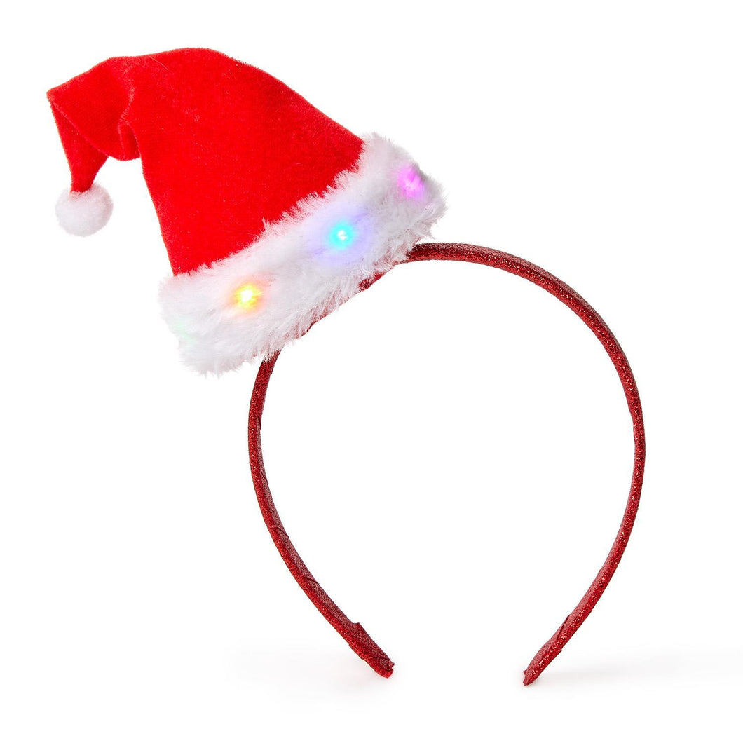 Light Up Santa Headband
