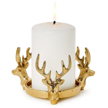 Load image into Gallery viewer, Gold Stag BottleCoaster / Candleholder