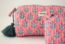 Load image into Gallery viewer, Melon Sorbet Quilted Cosmetic Bag