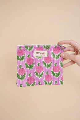 Berry Smoothie Quilted Coin Pouch