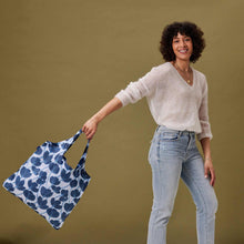 Load image into Gallery viewer, MODERN POPPY blu Bag Reusable Shopper Tote