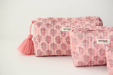 Load image into Gallery viewer, Blush Pink Quilted Cosmetic